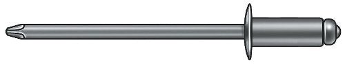 Pop, SSD54SSBS201, Blind Rivet, 5/32 Dia, 0.400 L, PK500