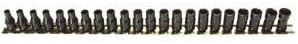 H.B. Products TRTSCS2522B 22 Piece Combination Turbo Socket Set .25