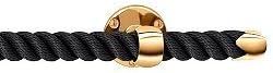NAUTILUXE Nautical Rope Towel Bar/Curtain Rod (Black/Gold, 18')
