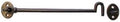 One Stop DIY 100 x TRADITIONAL CAST CABIN HOOKS BLACK HOOK AND EYE DOOR HOLDER 100MM 4 inch NEW