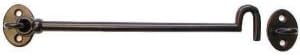 One Stop DIY 100 x TRADITIONAL CAST CABIN HOOKS BLACK HOOK AND EYE DOOR HOLDER 100MM 4 inch NEW