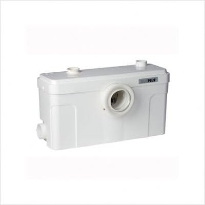 Bundle-12 Elongated Toilet with Saniplus (5 Pieces) Finish: White