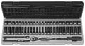 Eagle GY89253CRD 1/4' Drive 12 Point 53 Pieces Fract. and Metric Duo Socket Set