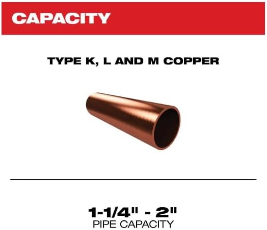 For Milwaukee M12 Brushless 1-1/4 Inch to 2 Inch Copper Tubing Cutter Cordless (Bare Tool) + TPT Premium cart