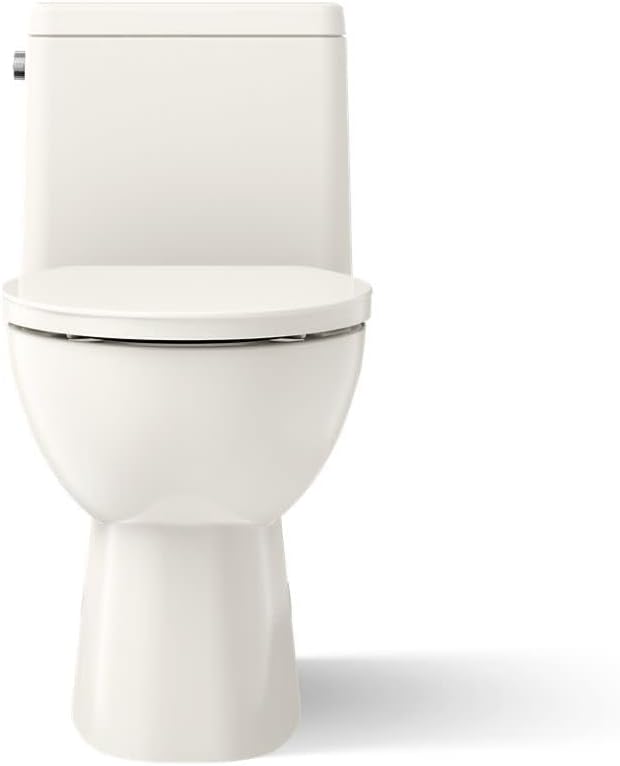 Reach 1.28 GPF One Piece Elongated Chair Height Toilet with Hand Lever - Seat Included