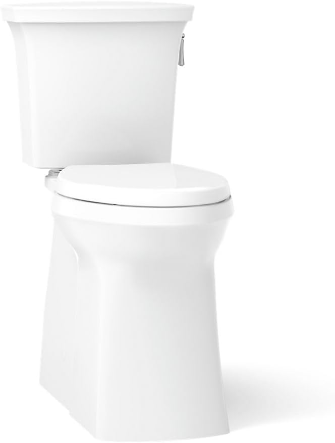 KOHLER Corbelle Tall Two-Piece Elongated Toilet With Skirted Trapway 1.28 Gpf