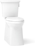 KOHLER Corbelle Tall Two-Piece Elongated Toilet With Skirted Trapway 1.28 Gpf
