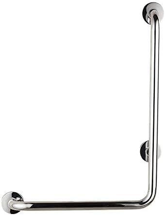 Bathroom, Grab Bar Hand Rail Wall Mount L-Shape Grab Bars for,Towel Rack, Chrome Stainless Steel Antislip Grab Rails,Support Handle Anti-Slip Handle, Left Right Style for B