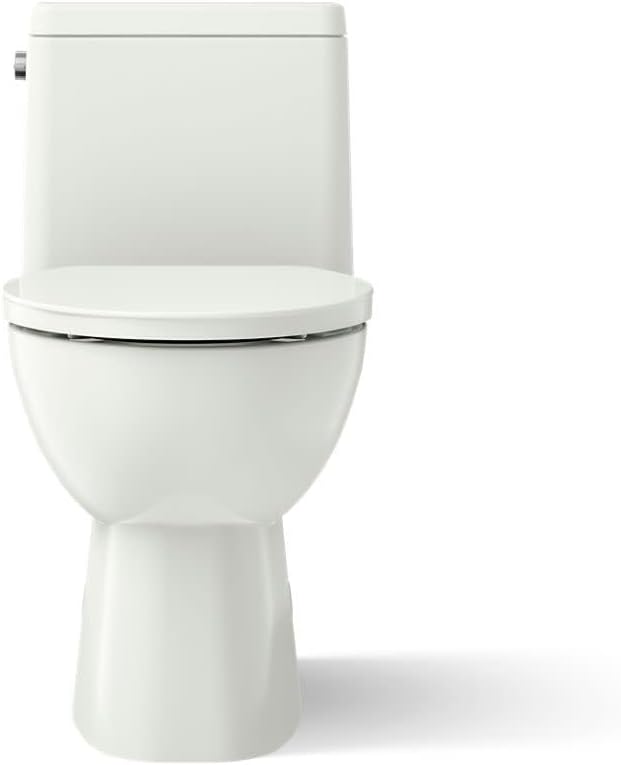 Reach 1.28 GPF One Piece Elongated Chair Height Toilet with Hand Lever - Seat Included