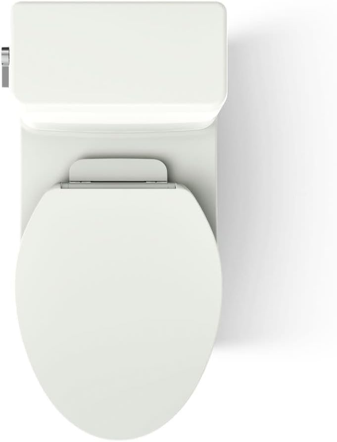 Reach 1.28 GPF One Piece Elongated Chair Height Toilet with Hand Lever - Seat Included