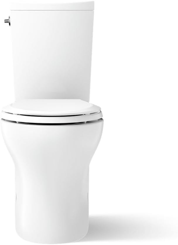 Persuade Curv Comfort Height Two-piece elongated dual-flush chair height toilet, White