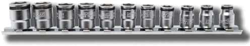 Ko-ken RS2450MS/11 1/4 Sq. Dr. Short NUT GRIP Socket Set, 5-14mm - 11 pieces - RS2450MS/11