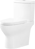 Pemberly Row 2-Piece Dual-Flush Toilet, 1.1/1.6 GPF, Elongated Bowl in White, Comfort ADA Height, Sleek Skirted Design, WaterSense Certified, Soft-Close Seat Included, Modern Bathroom Fixture