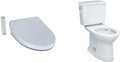 TOTO SW3036R#01 WASHLET K300 Bidet Toilet Seat Bundle with Drake Two-Piece 1.6 GPF TORNADO FLUSH Toilet