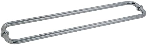 CRL Brushed Nickel 30' BM Series Back-to-Back Tubular Towel Bars with Metal Washers