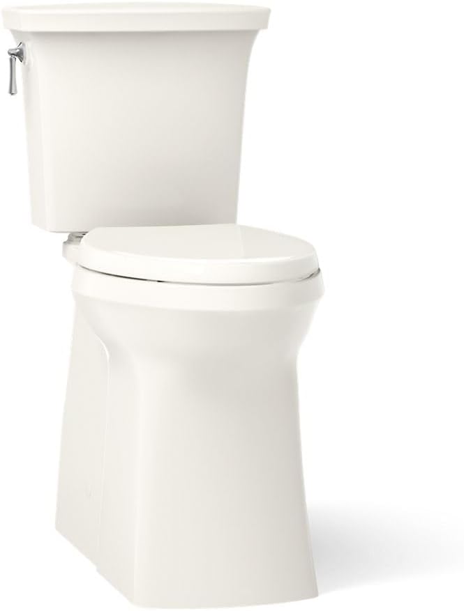 KOHLER Corbelle Tall Continuousclean Two-Piece Elongated Toilet With Skirted Trapway 1.28 Gpf