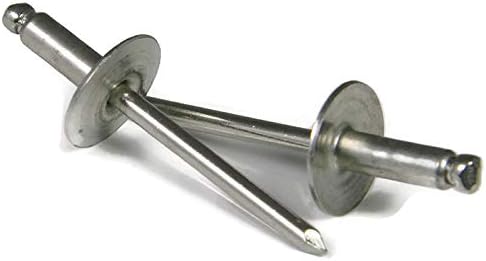 Stainless Steel Pop Rivets 5/32 x 1/4 Grip 5-4LF Large Flange Blind Rivets (1000)