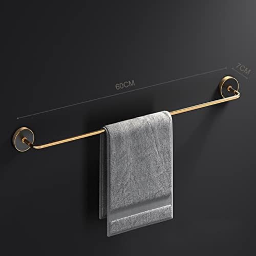 Bathroom Accessory Set Black Gold Folding Towel Bar, Triangular Basket, Storage Rack, Towel Ring, Wall Mounted Bathroom Accessories Kit(Towel Ring)