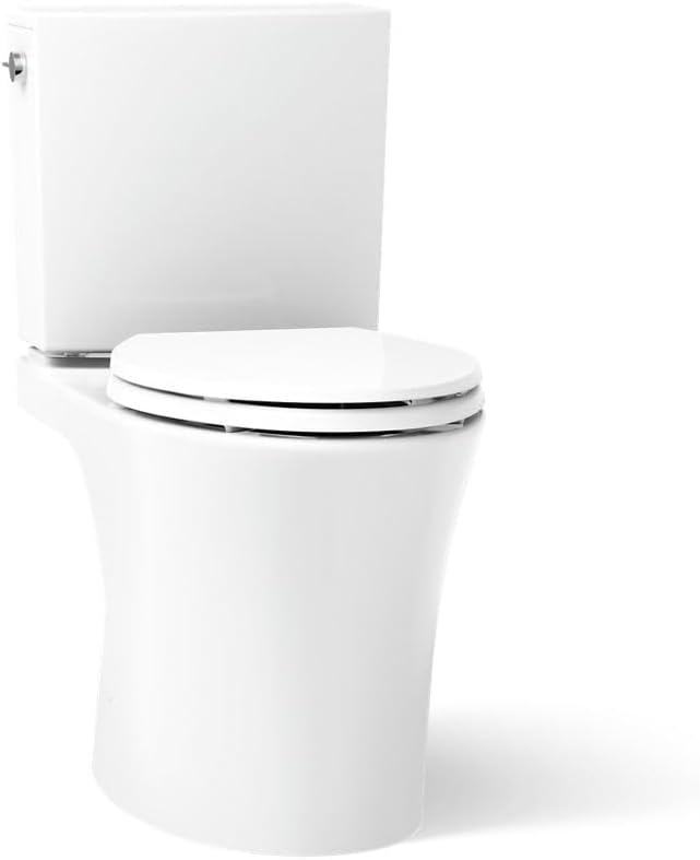 Veil Two-Piece Elongated Toilet With Skirted Trapway 1.28 GPF