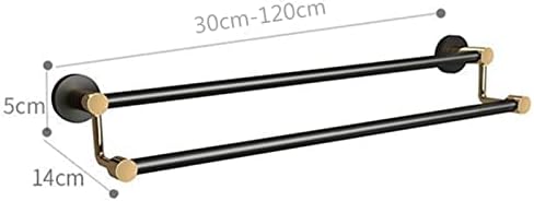 Stainless Steel Hand Towel Bar Holder Wall Mounted Bathroom Accessories Brushed Black Gold Towel Rail for Shower and Bath Durable and Stylish Design (30cm Multi)