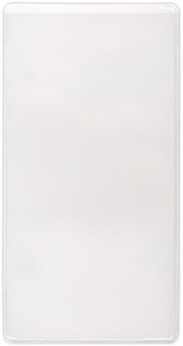 StoreSMART - Peel & Stick Pocket - 4' x 8' Open Short Side - 100-Pack - Clear Vinyl Plastic - STB258S-100
