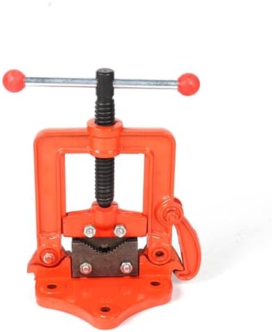 Heavy Duty Pipe Vise Brake - Forged Non-Slip T-Handle Plumbing Wrench Vise Grip Clamp for Tight Spaces, Durable Pipe Threader Tool (Small)