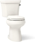 Kohler K-5481-RA-96 Highline Comfort Height Two-Piece Round-Front 1.28 gpf Toilet with Class Five Flush Technology and Right-Hand Trip Lever Biscuit