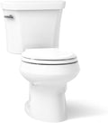 Kohler K-3997-U-0 Wellworth Round-Front 1.28 gpf Toilet, Insuliner, White