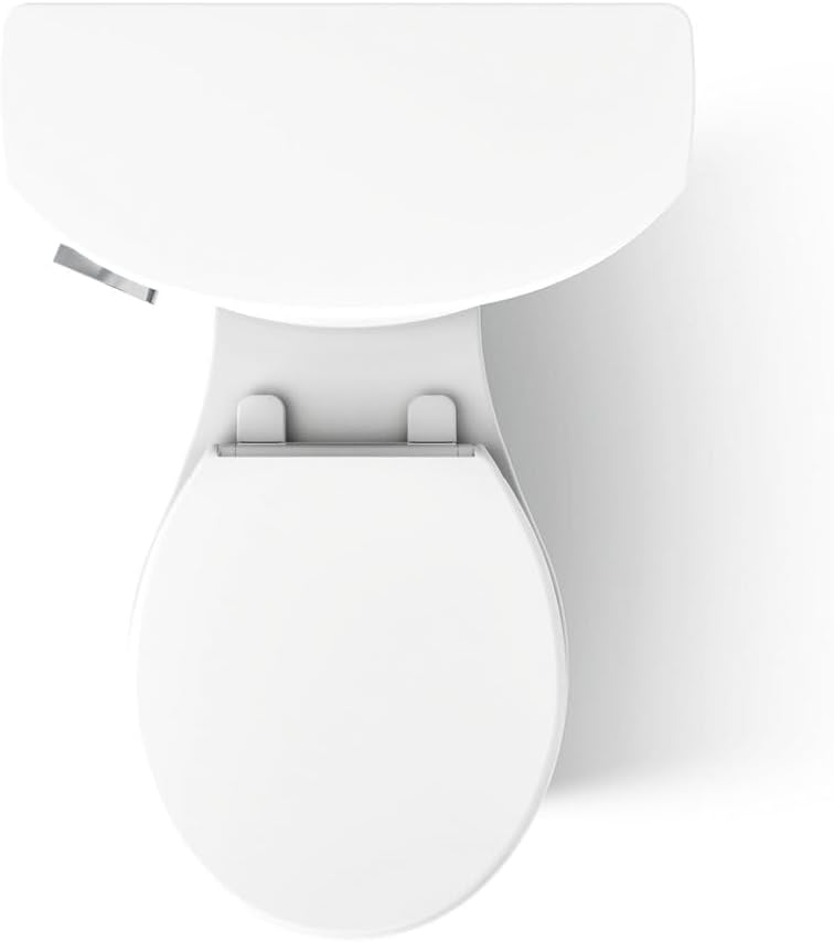 KOHLER Toilet, Round, Cimarron, ContinuousClean Technology, Revolution 360 Flushing, 1.28 gpf, White,Seat NOT included, K-31644-0