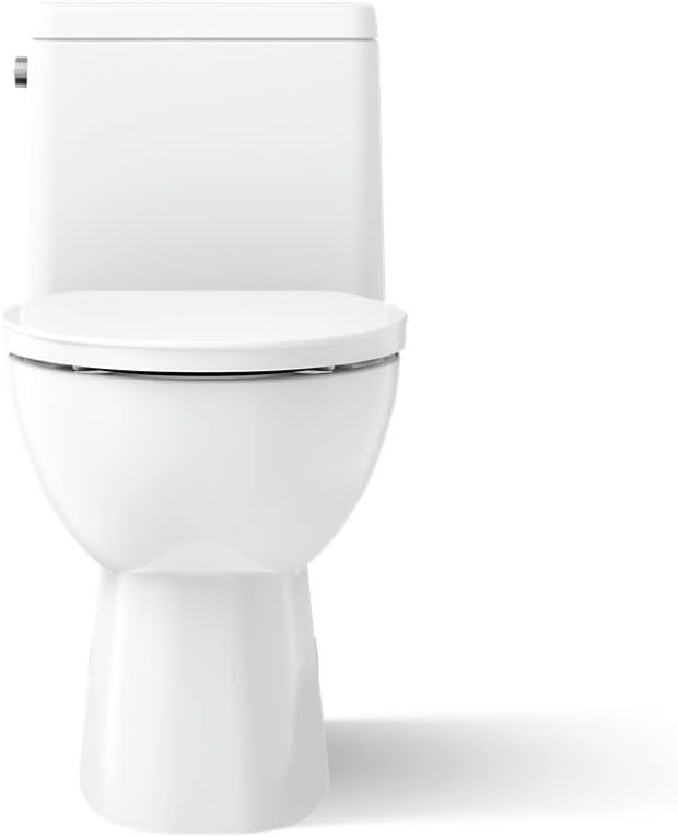 Reach 1.28 GPF One Piece Elongated Chair Height Toilet with Hand Lever - Seat Included