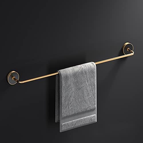 Bathroom Accessory Set Black Gold Folding Towel Bar, Triangular Basket, Storage Rack, Towel Ring, Wall Mounted Bathroom Accessories Kit(Towel Ring)