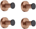 Rose Gold & Black Bathroom Accessory Set - Towel Bar, Toilet Paper Holder, Soap Dish, Towel Hook, Toilet Brush - Stylish Bathroom Hardware for Modern Decor