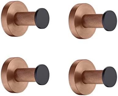 Rose Gold & Black Bathroom Accessory Set - Towel Bar, Toilet Paper Holder, Soap Dish, Towel Hook, Toilet Brush - Stylish Bathroom Hardware for Modern Decor