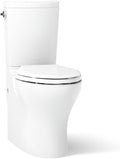 Persuade Curv Comfort Height Two-piece elongated dual-flush chair height toilet, White