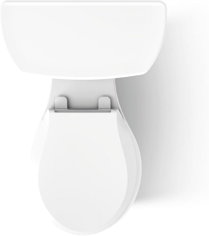 KOHLER K-3987-RA-0 Wellworth Round-Front Dual-Flush Toilet with Class Five Flush Technology and Right-Hand Trip Lever, White, 2 Piece