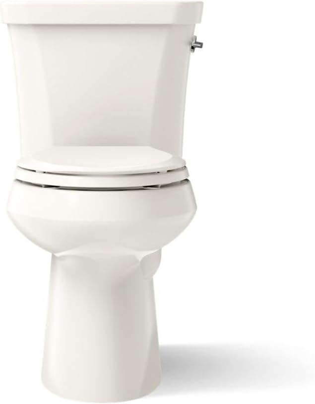 Kohler K-6393-RA-96 Highline Comfort Height Two-Piece Elongated Dual Toilet with Class Five Flush Technology and Right-Hand Trip Lever Biscuit