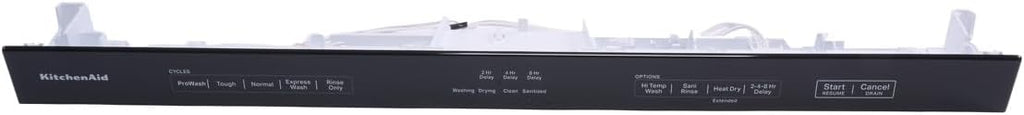 Whirlpool W11622490 OEM Dishwasher Control Panel, White