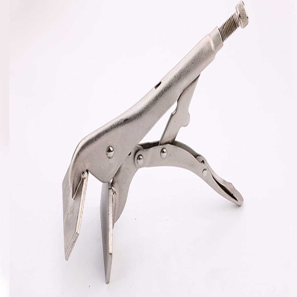10 Inch Heavy Duty Locking Pliers Wrench Adjustable Flat Grip Vise for Wood Locator Welding Clamp Clips Repair Hand Tools
