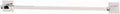 Alno C8420-18-SN Contemporary II Crystal Modern Towel Bars, Satin Nickel
