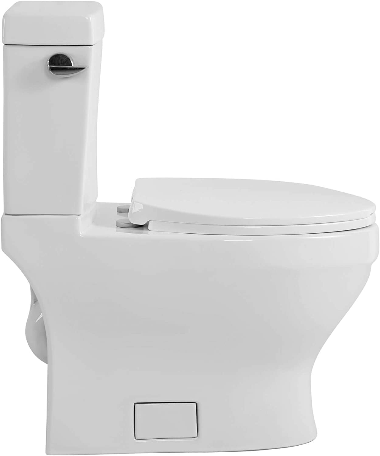 Fine Fixtures Modern Two Piece Elongated Toilet Ada Compliant, White