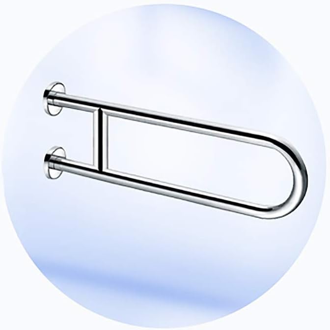 Toilet Frame Bathroom Toilet Grab Handles U-Shaped Grab Bars for Toilet and Bathrooms Brushed Nickel, Polished Chrome Support Handrail for Showers, an