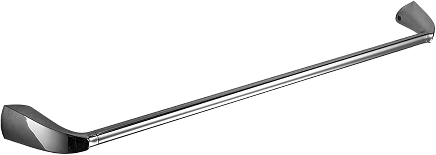 Towel Rail for Bathroom, 50cm/60cm Single Towel Bar Rail for Bathroom,Wall Mounted Towel Rod Holder,Polished Chrome Finish Screws Mounting/50cm (Size : 60cm)