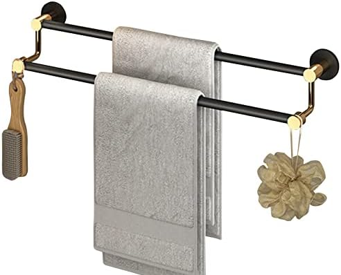 Stainless Steel Hand Towel Bar Holder Wall Mounted Bathroom Accessories Brushed Black Gold Towel Rail for Shower and Bath Durable and Stylish Design (30cm Multi)