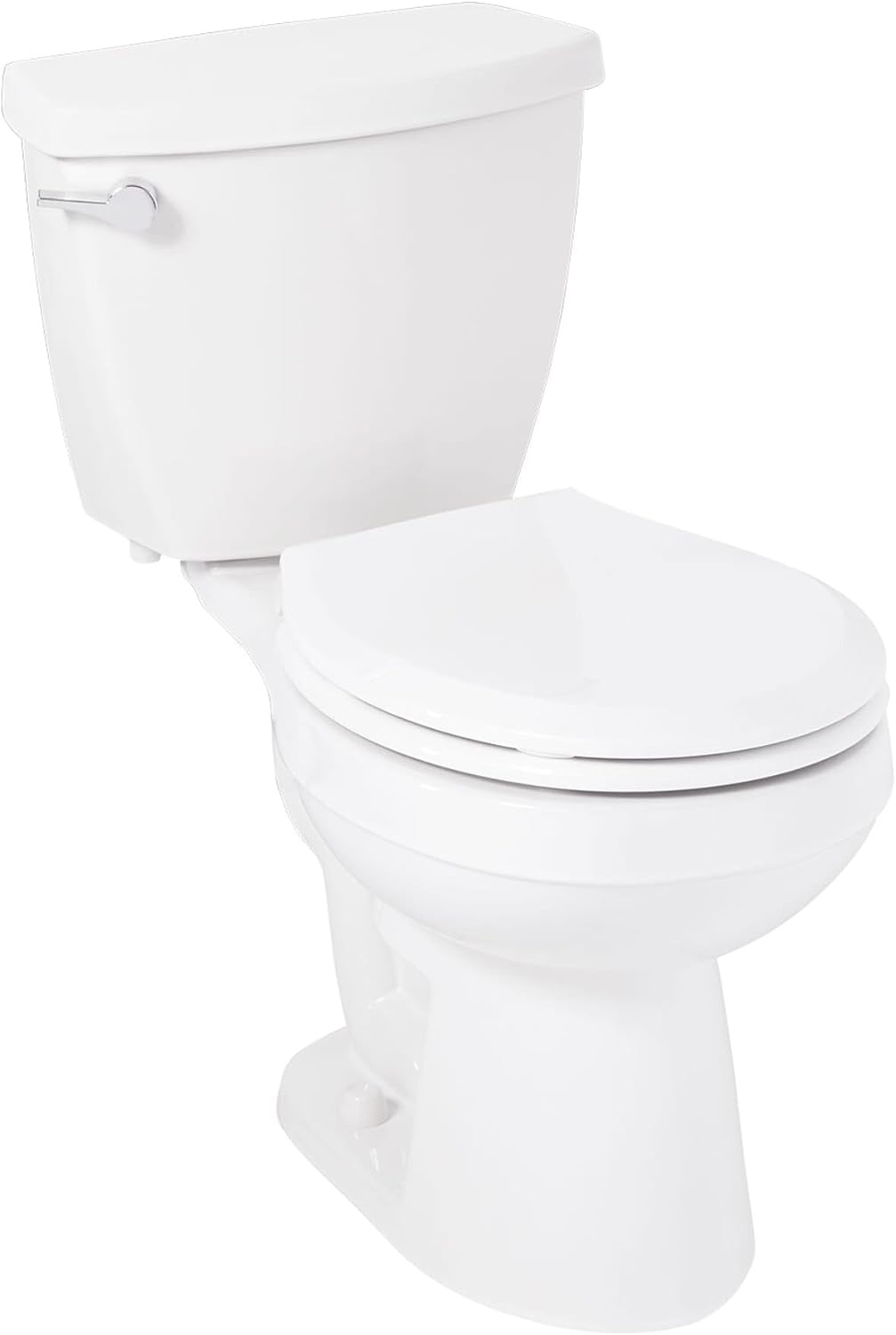 Bradenton 1.28 GPF Two Piece Round Toilet with 12' Rough-In and Left Hand Lever - Seat Included