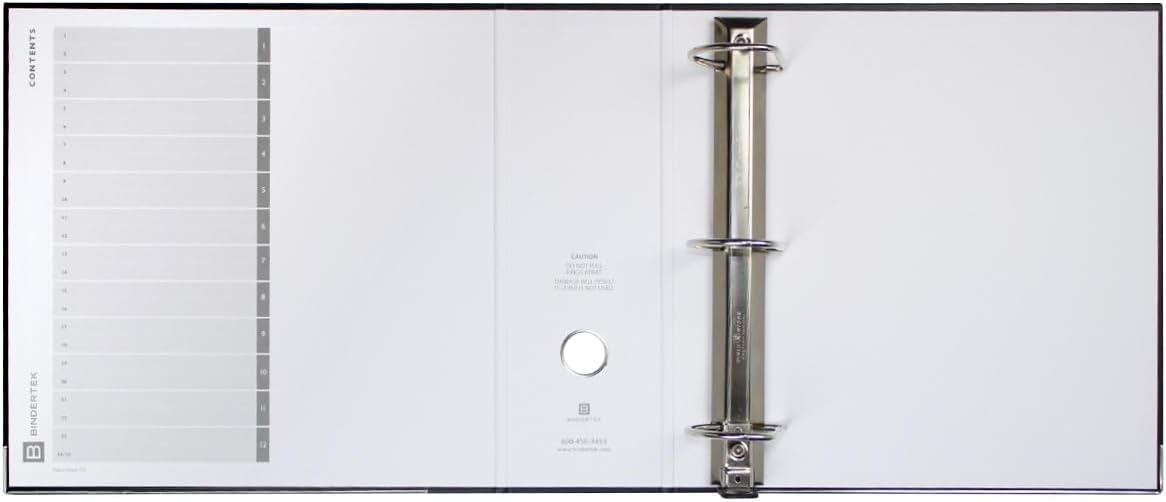 Bindertek 3-Ring Premium High Capacity Binder, Pack of 4 - White, 4' Spine Width, 650 Sheet Capacity, 2.5' D-Rings, Linen-Textured Covers, Steel Reinforced Edges, Spine Label Included