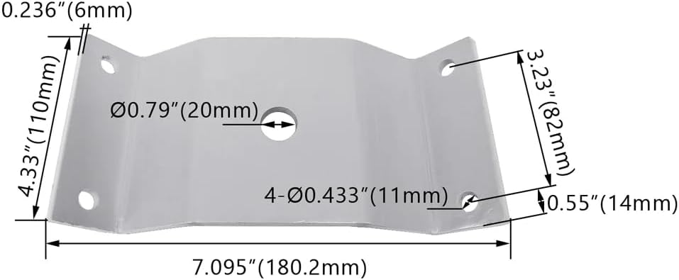 Wood Pole Wrap Around Bracket with 1 Arm for Slip Fitter LED Street Area Light, One Tenon Wood Pole Brackets for 6-9.8 Inch Diameter Wooden Poles, Silver Steel Pole Fixture Mount with 2-3/8 Tenon