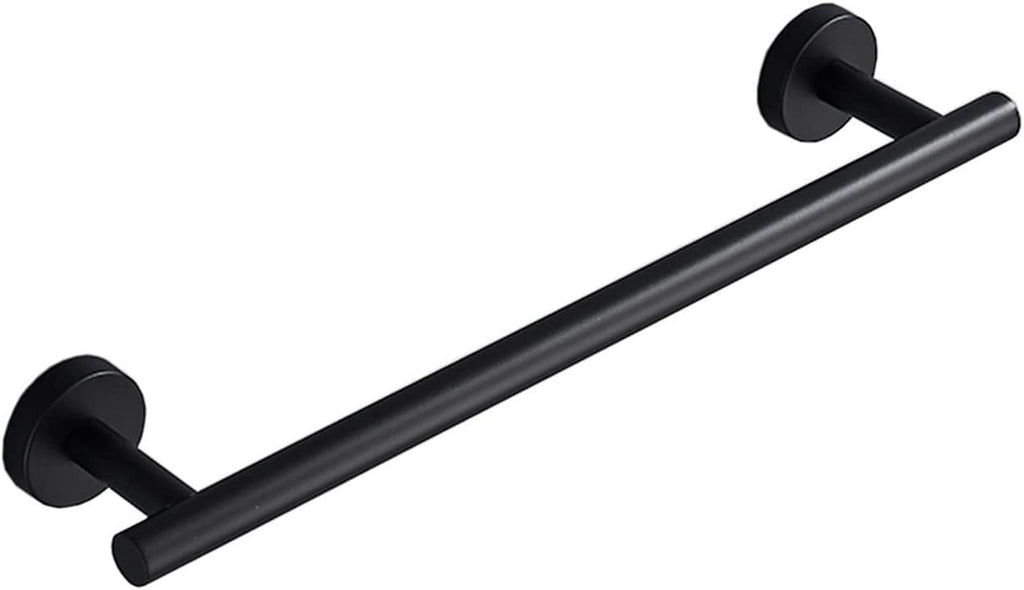 Bath Single Towel Bar Rail Wall Mounted Stainless Steel Brushed Finish Towel Holder for Bathroom & Kitchen(Black+Gold,30cm)