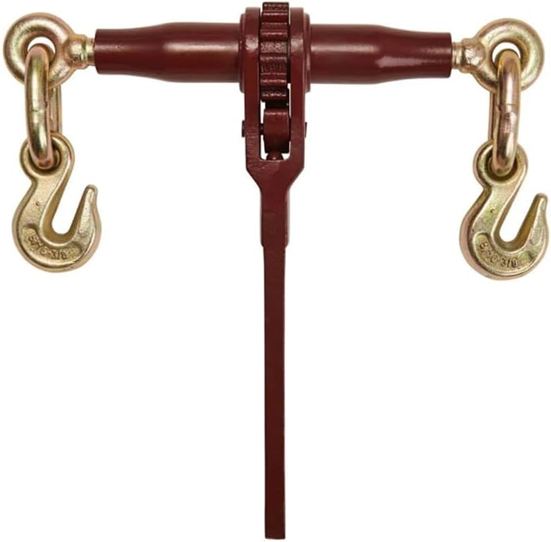 Mytee Products (4 Pack) PRO Heavy Duty Chain Binder Ratchet Style 5/16' - 3/8' w/Grab Hooks, 7,100 lbs WLL