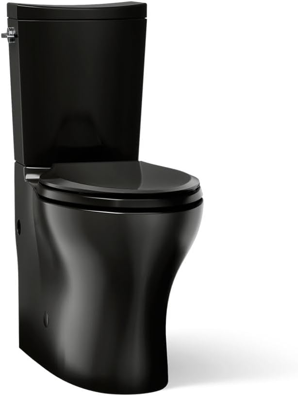 KOHLER Persuade® Curv Comfort Height® two-piece elongated dual-flush toilet with left-hand trip lever and skirted trapway, seat not included