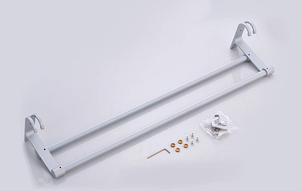 Towel Holder Self Adhesive- Towel Ring Stainless Steel Towel Rail for Bathroom,Hand Towel Bar, Space Aluminum Towel Rail Bathroom Towel Shelf Kitchen Hanging Towel Holder Door Towel Rail Rack Chrome H